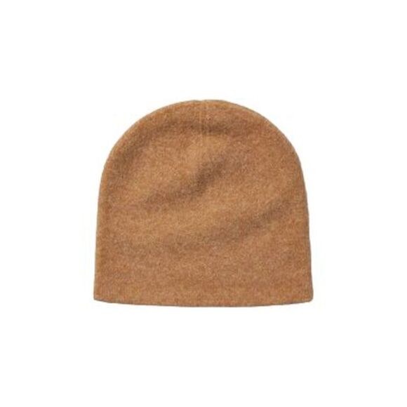 Club Monaco Double Layer Beanie Unisex Camel OS - Picture 1 of 4